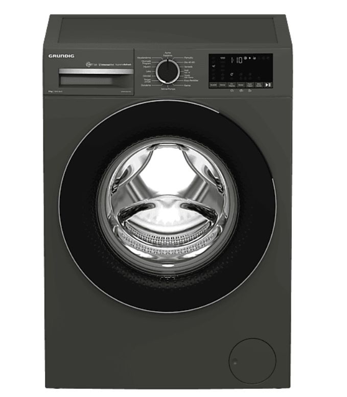 GRUNDIG GPWM 92644 MG A Enerji Sınıfı 9kg 1200 Devir Çamaşır Makinesi Koyu Gri